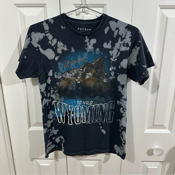 Pacsun Welcome to Wild Wyoming Tie Dye Shirt - Picture 1 of 5